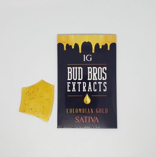 Columbian Gold Bud Bros Shatter